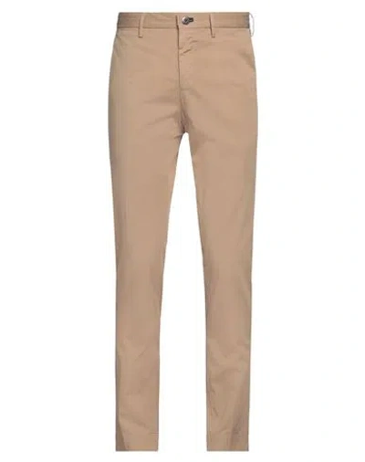 Incotex Man Pants Camel Size 36 Cotton, Elastane In Beige