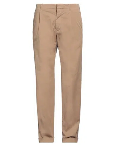 Incotex Man Pants Camel Size 40 Cotton, Elastane In Beige