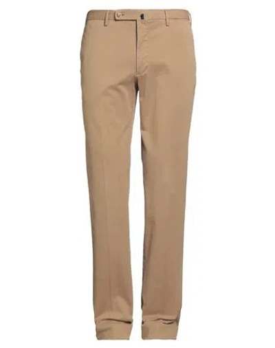 Incotex Man Pants Camel Size 30 Cotton, Elastane In Brown