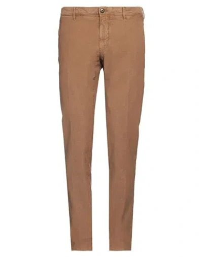 Incotex Man Pants Camel Size 32 Cotton, Elastane In Beige