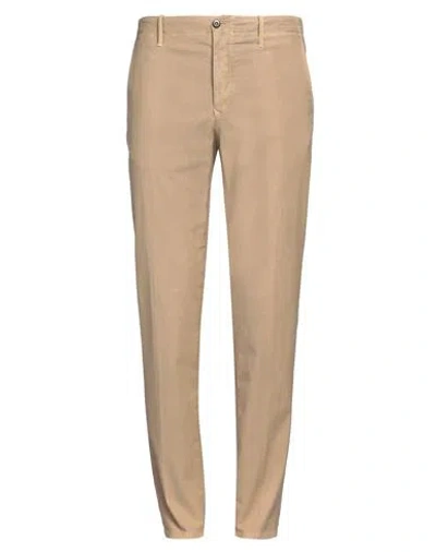 Incotex Man Pants Camel Size 34 Cotton, Elastane In Neutral