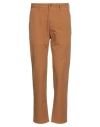 Incotex Man Pants Camel Size 35 Cotton, Elastane In Beige