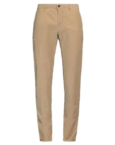 Incotex Man Pants Camel Size 34 Cotton, Elastane In Brown