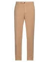 Incotex Man Pants Camel Size 34 Cotton, Elastane In Nude