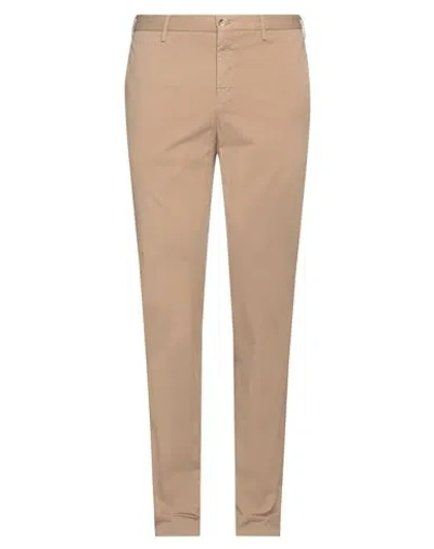 Incotex Man Pants Camel Size 40 Cotton, Elastane In Beige