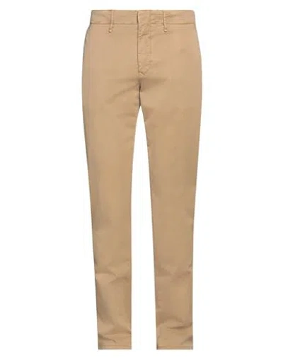 INCOTEX INCOTEX MAN PANTS CAMEL SIZE 40 COTTON, ELASTANE