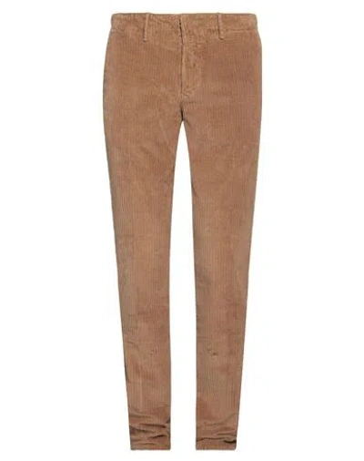 Incotex Man Pants Camel Size 35 Cotton, Elastane In Beige