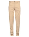 Incotex Man Pants Camel Size 38 Linen, Cotton, Elastane In Beige