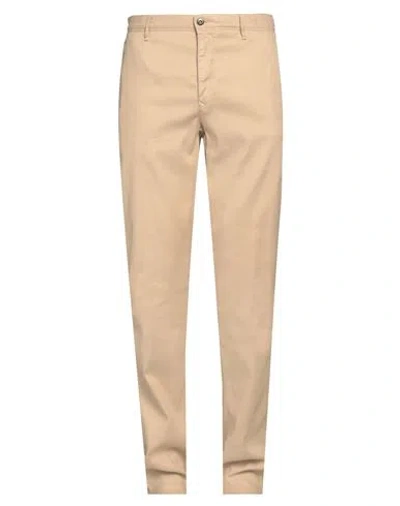 Incotex Man Pants Camel Size 38 Linen, Cotton, Elastane In Beige