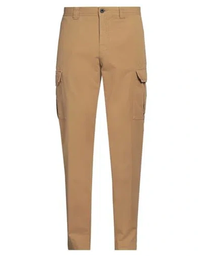 Incotex Man Pants Camel Size 36 Cotton, Elastane In Beige