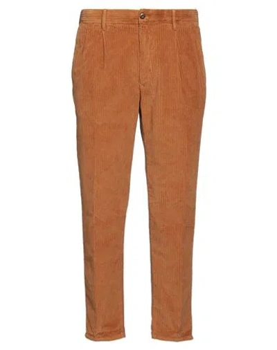 Incotex Man Pants Camel Size 38 Cotton, Elastane In Beige