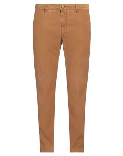 Incotex Man Pants Camel Size 38 Cotton, Elastane In Beige