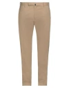 Incotex Man Pants Camel Size 38 Cotton, Linen, Elastane In Beige