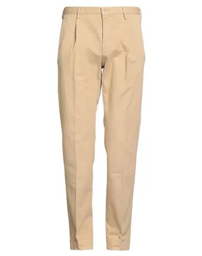 Incotex Man Pants Camel Size 40 Cotton, Elastane In Brown