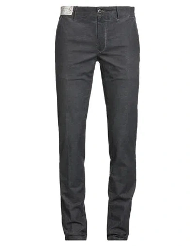 Incotex Man Pants Charcoal Size 32 Cotton, Elastane In Gray