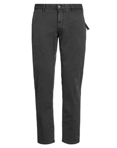 Incotex Man Pants Charcoal Size 34 Cotton, Elastane In Grey