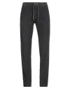 Incotex Man Pants Charcoal Size 36 Cotton, Elastane In Black