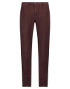 Incotex Man Pants Chocolate Brown Size 33 Cotton, Elastane