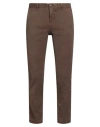 Incotex Man Pants Chocolate Brown Size 33 Cotton, Elastane