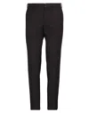 Incotex Man Pants Chocolate Brown Size 38 Cotton, Wool In Black