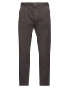 Incotex Man Pants Chocolate Brown Size 40 Cotton, Elastane