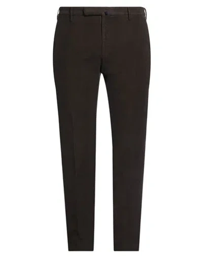 Incotex Man Pants Chocolate Brown Size 40 Cotton, Elastane