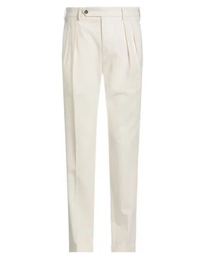 Incotex Man Pants Cream Size 30 Cotton In White