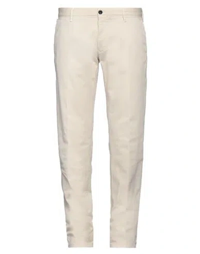 Incotex Man Pants Cream Size 36 Cotton, Elastane In Neutral