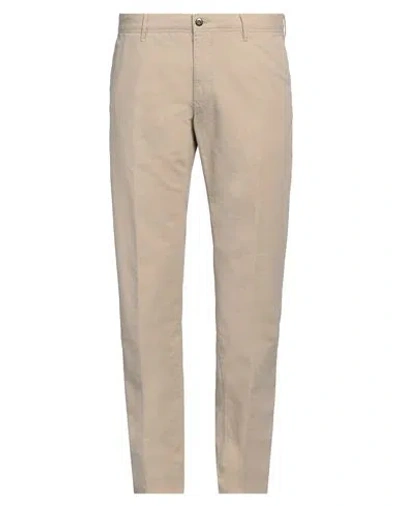 Incotex Man Pants Cream Size 38 Cotton, Elastane In White