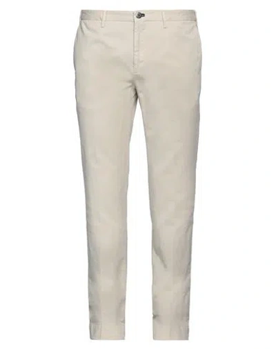 Incotex Man Pants Cream Size 40 Cotton, Elastane In White