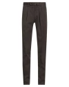 Incotex Man Pants Dark Brown Size 30 Cotton, Elastane In Gray
