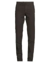 Incotex Man Pants Dark Brown Size 30 Cotton, Elastane