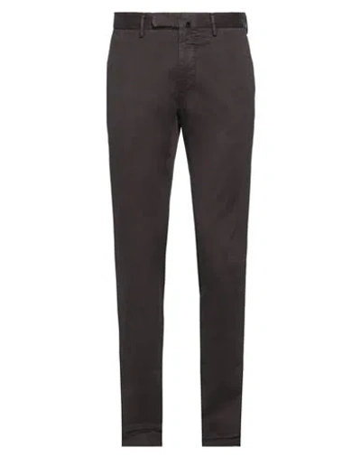 Incotex Man Pants Dark Brown Size 40 Cotton, Elastane
