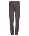 Incotex Man Pants Dark Brown Size 44 Cotton, Elastane In Brown