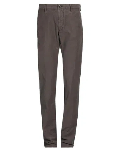INCOTEX INCOTEX MAN PANTS DARK BROWN SIZE 32 COTTON, ELASTANE