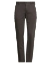 Incotex Man Pants Dark Brown Size 31 Cotton, Elastane