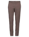 Incotex Man Pants Dark Brown Size 34 Cotton, Elastane