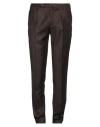 Incotex Man Pants Dark Brown Size 38 Virgin Wool