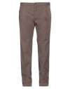 Incotex Man Pants Dark Brown Size 44 Cotton, Elastane