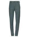Incotex Man Pants Deep Teal Size 31 Cotton, Elastane In Green