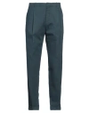Incotex Man Pants Deep Teal Size 38 Cotton