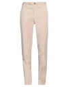 Incotex Man Pants Taupe Size 34 Cotton, Elastane In Grey