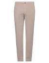 Incotex Man Pants Taupe Size 38 Cotton, Elastane In Grey