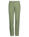 Incotex Man Pants Green Size 30 Linen, Cotton