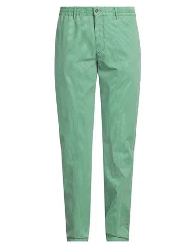 Incotex Man Pants Green Size 34 Cotton, Lyocell