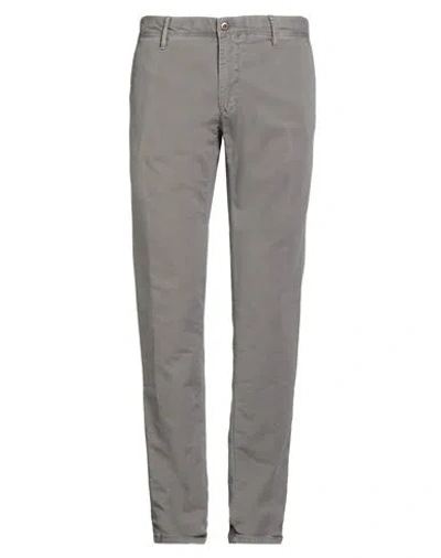 Incotex Man Pants Grey Size 30 Cotton, Elastane In Gray