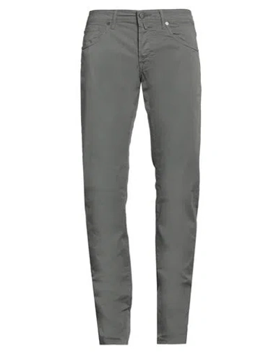Incotex Man Pants Grey Size 33 Cotton, Elastane