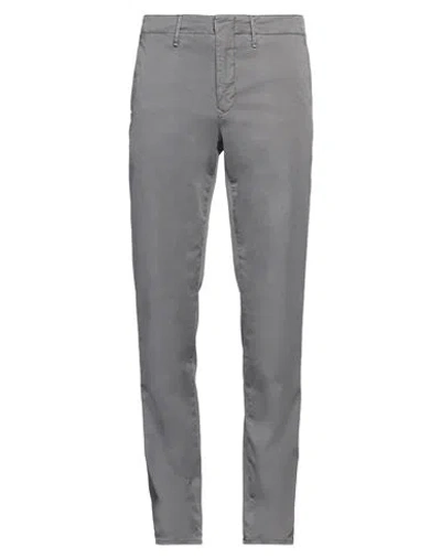 Incotex Man Pants Grey Size 32 Cotton, Elastane In Grey