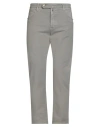 Incotex Man Pants Grey Size 35 Cotton, Elastane In Gray