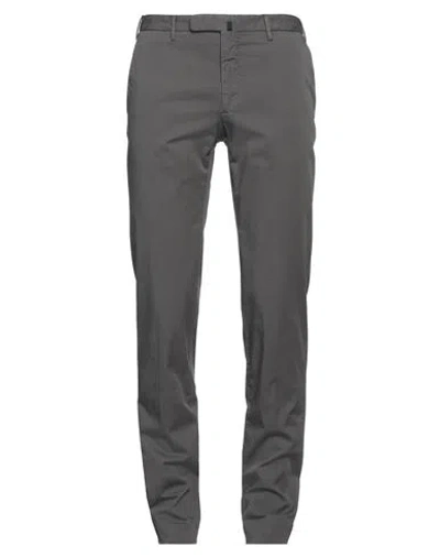 Incotex Man Pants Grey Size 36 Cotton, Elastane